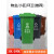 千井240l户外分类垃圾桶带轮盖子环卫大号容量商用小区干湿分离垃圾箱 咖啡色100升加厚桶