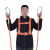 安全带工地施工保险带高空作业安全带全身五点式攀岩安全带安全绳 国标橘色单大钩2米