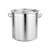 熬粥锅汤桶卤桶带盖牛奶桶平底餐油桶电磁炉不锈钢桶 白色矮汤锅直径45高