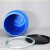 撼顿 加厚带铁箍法兰桶化工塑料桶发酵泔水桶【加厚160L蓝色】