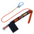 户外高空安全带防坠落安全绳单腰保险带电工爬杆带简易安全带 大钩普通款(绳长2米)