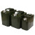 海斯迪克 HKW-157 工业加厚铁皮油桶 柴油桶加油壶 汽车备用油箱 卧式方桶30L