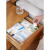 FaSoLa抽屉整理盒分格厨房餐具柜收纳盒分隔化妆品家用储物格 抽屉分格收纳盒中号