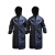 筑采（ZHUCAI）雨衣 连体 反光 工程 工地雨衣 牛津反光条风衣 深蓝色 均码（170-190）5套起售 不零售