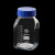 SIMAX大口方形蓝盖瓶GL80广口玻璃试剂瓶500/1000/2000ml密封罐 透明1000ml 大口方形 GL80