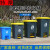 脚踩加厚脚踩容量桶大卫生带盖生活灰色加厚桶  废物 垃圾桶加厚 60L