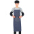牛仔围裙工作围裙劳保电焊男女韩版时尚厨房餐厅耐磨帆布围裙 尺寸中号：90cm*60cm（1条）