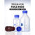 蓝盖试剂瓶实验室塑料丝口瓶PP耐高温小口试剂瓶棕色避光瓶塑料瓶 方形茶色1000ml避光