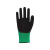 登升L658橡胶手套劳保耐磨加厚防滑防护手套 10双/袋 黑+绿 