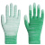 涂指涂掌手套劳保耐磨工作防滑薄款透气夏季电子厂工作 绿色条纹涂掌(24双) S