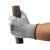 安思尔hyflex电工薄款男女尼龙pu手套涂掌劳保防滑耐磨工作 灰色出口版logo随机发12装 XL