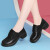 FIMINDRY牛皮单鞋女2024春季新款女鞋子深口圆头粗跟高跟鞋中跟皮鞋 1598黑色 35