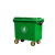 劳保佳 垃圾车 大型环卫垃圾桶 塑料大号市政垃圾车加厚垃圾车 绿色 1100L加厚
