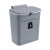 劳保佳 壁挂垃圾桶 带盖垃圾箱 厨房厨余垃圾收纳桶 悬挂密封分类垃圾箱 白色 小号