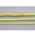 凯夫拉绳高温防火阻燃帆船绳耐磨编织纤维圆绳消防火灾芳纶安全绳 黄色1mm/100米