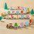可爱布丁磁性数字小火车玩具儿童磁力积木拼装宝宝女孩1一3到6岁2男孩 27节字母磁性小火车