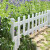 希万辉 栏杆护栏现货草坪护栏塑料pvc园艺花坛花园绿化围栏 小区护栏园林栅栏 草绿色30cm高