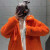 耐克（NIKE）外套女装春秋款运动服仿羊羔绒保暖上衣休闲夹克 DQ5366-817橘红色 S