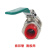 索邦管PPR水管 管材管件 家装自来水管 接头配件 双活接铜球阀（平型）中国红 D20/25/32 D20