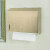 加厚不锈钢擦手纸盒厕纸盒酒店卫生间挂式抽纸巾盒擦手纸架免打孔 无指纹拉丝621加厚