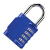 聚远（JUYUAN）密码挂锁【蓝色】户外防水防锈门锁行李箱密码锁 5个