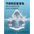 仁聚益防尘口罩透气打磨灰尘井下煤矿KN100防工业粉尘面罩 4对3201B滤棉 KN100防护等级 小号主体