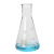 三角烧瓶500ml化学实验室锥形瓶250毫升带硅胶塞锥形烧瓶大B 100毫升【不带塞】