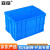 塑料周转箱加厚物流箱工业收纳整理箱中转胶筐长方形物料盒410*30 外径640*420*360mm