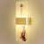 欧普灯普新款中式壁灯卧室走廊过道楼梯客厅背景墙装饰网红创意床头灯 梅花27X10cm单色暖光