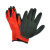 安迪手套 乳胶浸胶涤纶劳保手套 工作手套 掌浸起皱 防滑 耐磨 红色 L 实用装(12双)