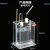 定制适合J2605 电解饱和食盐水制取氢气和化学实验器材 立式隔膜电解槽