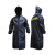 筑采（ZHUCAI）雨衣 连体 反光 工程 工地雨衣 牛津反光条风衣 深蓝色 均码（170-190）5套起售 不零售