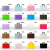 贝傅特 塑料包装袋 礼品袋服装购物袋手提袋打包袋 50个米白色(咖提）宽45*高35+底10cm