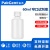 铂杰（PAKGENT）HDPE试剂瓶塑料样品瓶采样取样瓶小口密封瓶实验室液体分装瓶 500ML 广口透明色1个