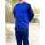 圆领衫长袖正版新款蓝色春秋上衣T恤打底衫男长袖圆领卫衣休闲t恤 加绒圆领衫 175/92-96