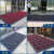 酒店门口地板进门塑料蹭土脚踏垫室外防滑门垫店铺商用除尘地毯 单刷--红色+灰色