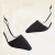 阿玛尼（GIORGIO ARMANI）24新款女鞋黑色山羊皮尖头优雅知性高跟鞋 35.6