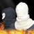 京斯坦 消防阻燃头套防火耐高温热灭火防护头罩消防救援全护透气  白色3C款 