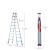 科威顿定制人字梯多功能铝合金室内折叠升降伸缩加厚工程双侧合梯楼梯子 加强加厚加固款3.5米-18斤