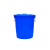 顶奈塑料水桶储水厨房发酵胶桶超大容量白桶蓄水大桶收纳桶酒店餐厅工业环卫物业垃圾桶加厚大号带盖160L蓝色