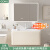GOHU德国 智能浴室柜组合陶瓷一体台盆洗脸盆柜组合卫浴洗手盆一 白色60CM+智能镜柜+全套配件