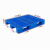 单面塑料托盘 塑胶网格型托盘塑料栈板叉车塑胶垫板地拍 1200*800*150毫米 蓝色