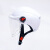 山头林村头盔来图定制logo印字刷图案厂家直销半盔骑行自行车电动车安全帽 白色+白镜片 均码