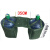 定制桶包便携式大容量帆布包布袋包桶装水送水袋专用加厚耐磨轻便 绿色2桶(间距35CM)
