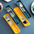 天南兄弟餐具筷子勺子套装学生便携上班族筷子盒可爱不锈钢叉子三件套单人 两件套黄色