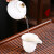 景德馨羊脂玉功夫茶具套装家用金手耳杯防烫大套茶壶茶杯杯垫茶叶罐礼盒