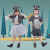 澳颜莱六一儿童演出服小老鼠吃辣椒卡通动物表演猫鼠之夜猫和老鼠舞蹈服 灰色老鼠女款 100cm