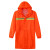 瑞珂韦尔（Rockwell）反光风衣式雨衣长款连体雨衣户外执勤骑行加厚成人雨衣 荧光红 XL