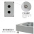 金属铸铝防水按钮盒孔径22端子开关盒 铝合金123456孔户外接线盒 老款3孔(135X80X56)
