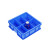 华科扬创 多格分格箱收纳盒零件盒分类盘塑料周转箱修理专用箱螺丝盒 5#大6格-蓝色400*400*130mm